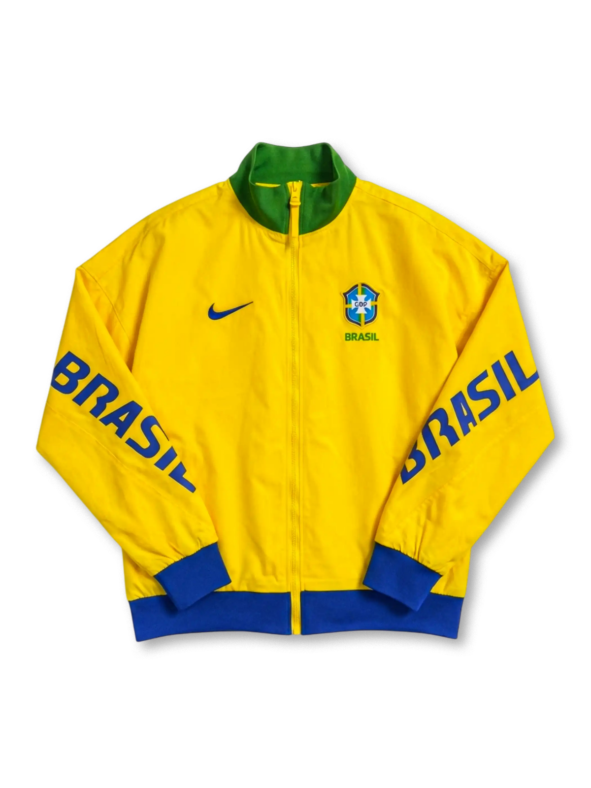 ブラジル代表 ジップジャケット 正面 ナイキ製 イエロー配色