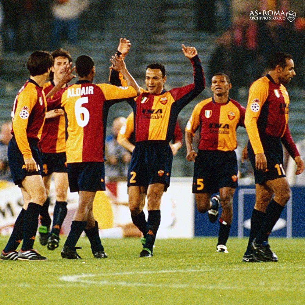 ASローマ 2001-02 ホーム 長袖ユニフォーム-KICKO – Kicko