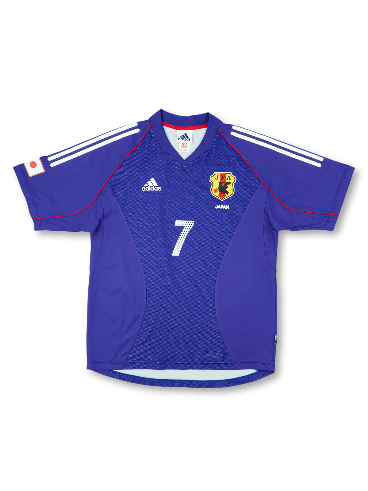 2002–04年 日本代表 ホーム ユニフォーム 中田英寿 7，ヴィンテージサッカージャージ