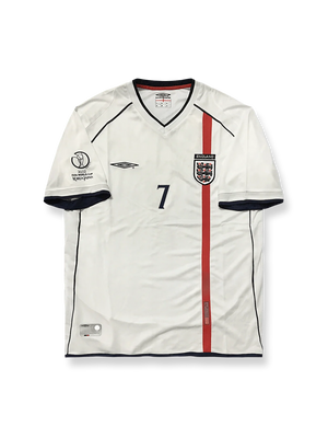 デイヴィッドベッカム　イングランド　ユニフォーム　2002 イングランド代表 (イングランドダイヒョウ) サッカーユニフォーム