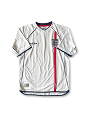 2002 England home jersey, vintage football shirt