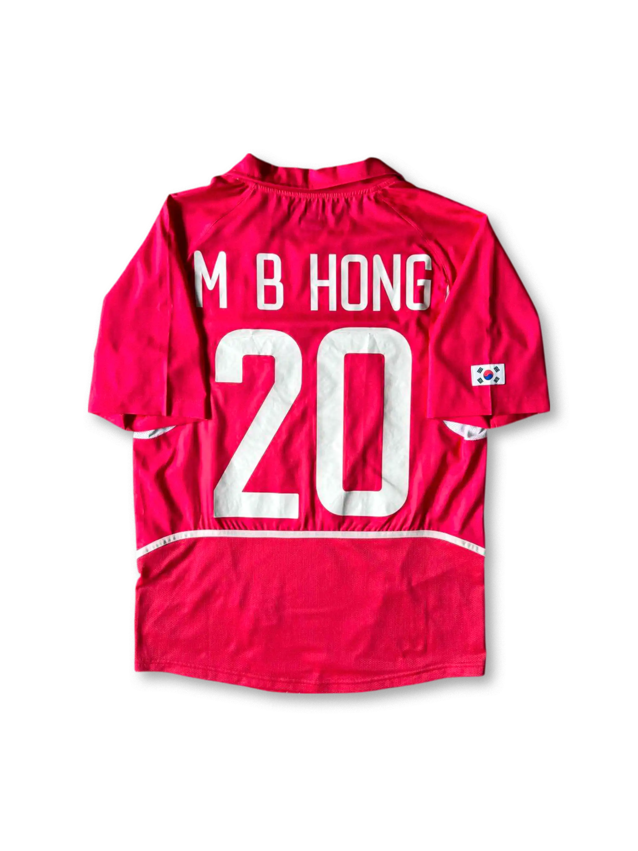 2002 Korea home jersey Hong 20, vintage football shirt