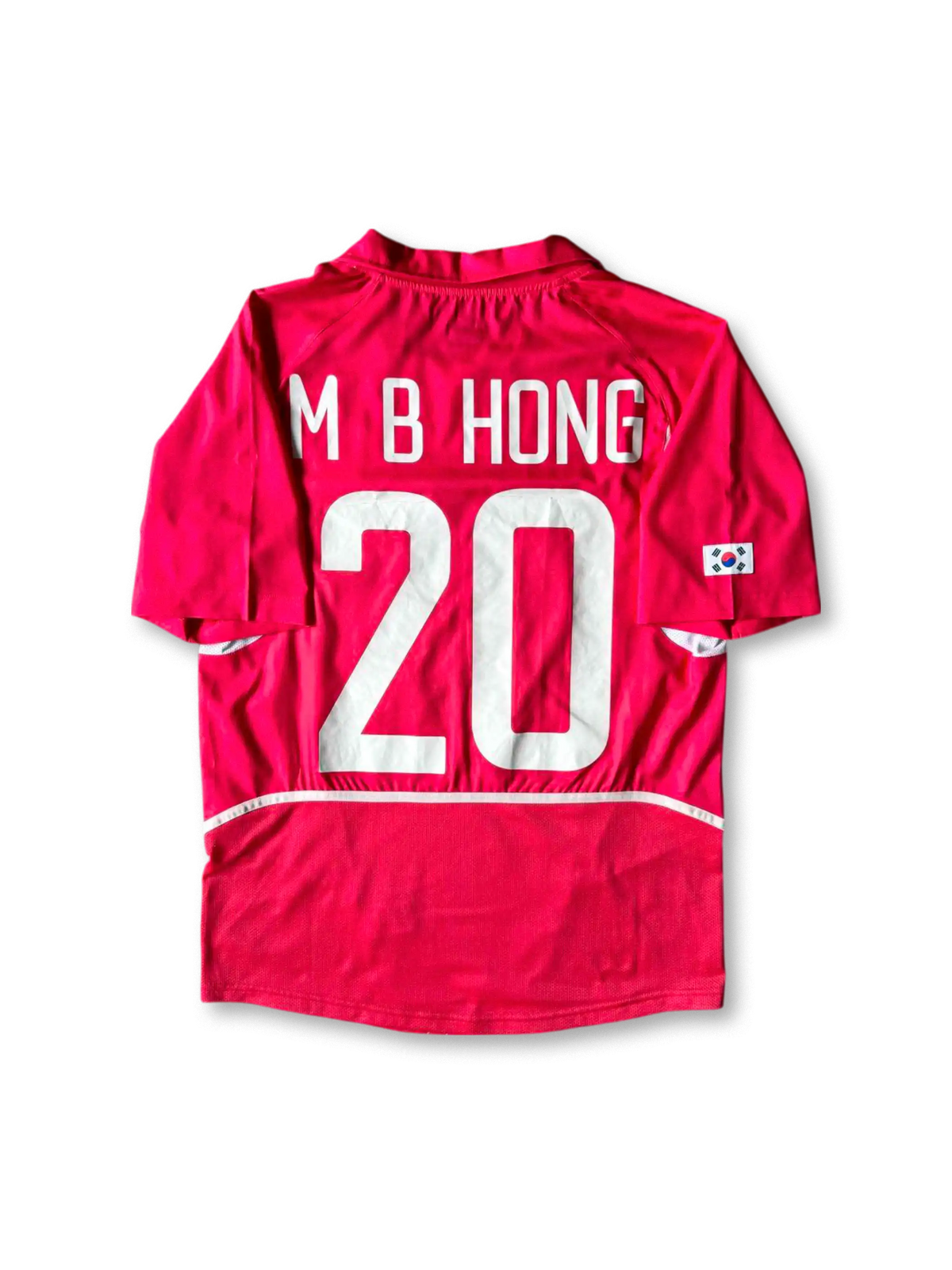 2002 Korea home jersey Hong 20, vintage football shirt