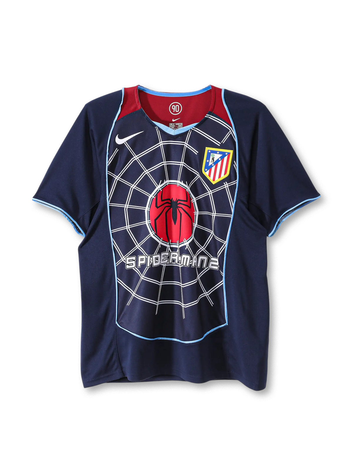 2004-05 アトレティコ・マドリード アウェイ ユニフォーム 正面デザイン スパイダーマンコラボ