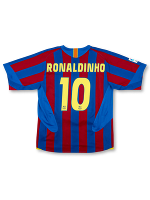 2005-06 FCバルセロナ ホーム ユニフォーム ロナウジーニョ #10-KICKO