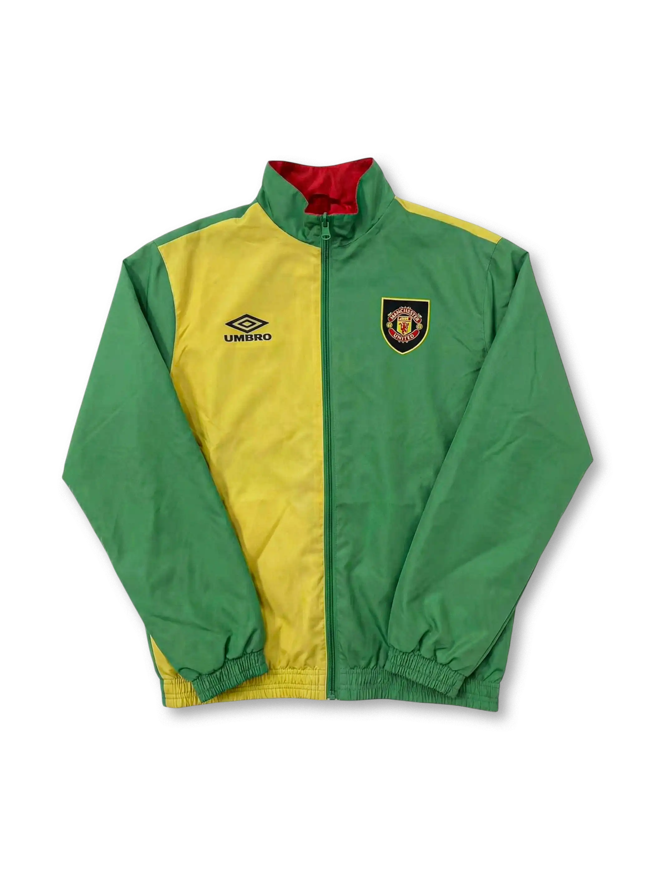 2006-07マンチェスター・ユナイテッド リバーシブルジャケット 表面 レッド×パターングラフィック