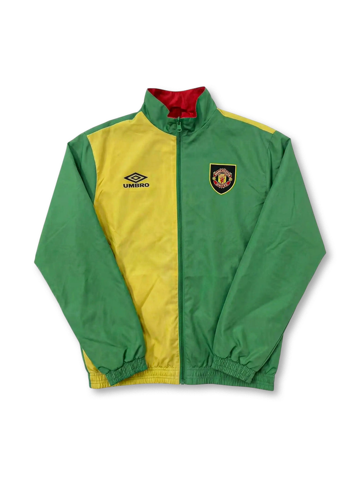 2006-07マンチェスター・ユナイテッド リバーシブルジャケット 表面 レッド×パターングラフィック