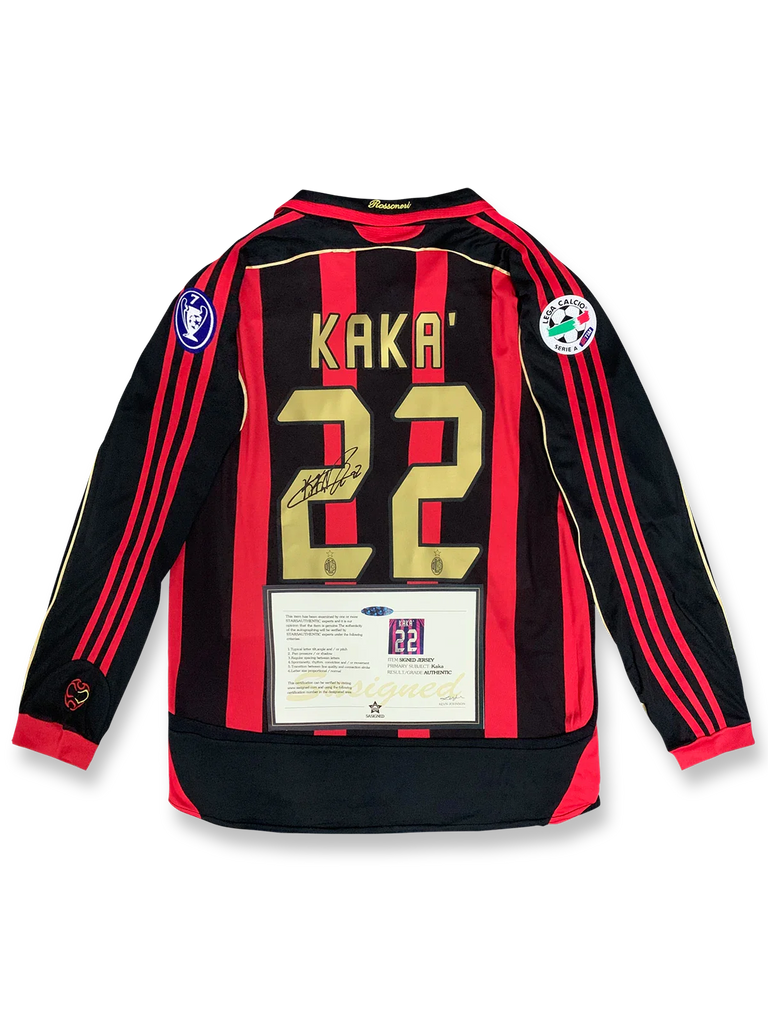 2006/07シーズン ACミラン ホーム カカサイン入り 22番 長袖-KICKO 2006/07シーズン ACミラン ホーム カカサイン入り 22番 長袖-KICKO