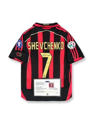 2006/07シーズン ACミラン ホーム シェフチェンコサイン入り 7番-KICKO