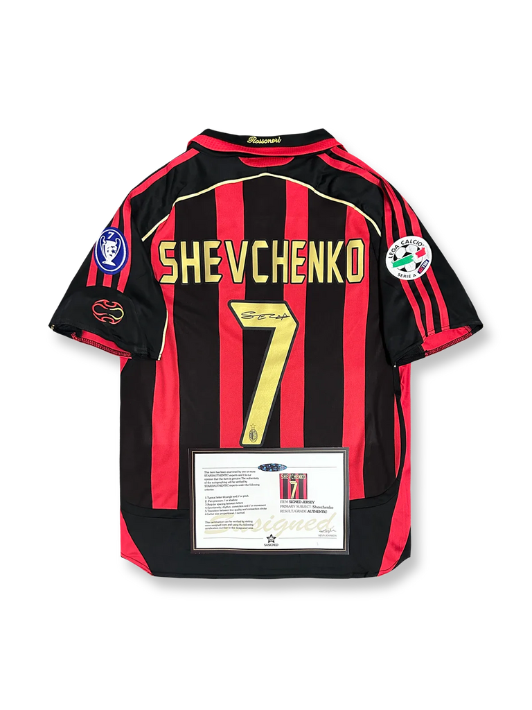 2006/07シーズン ACミラン ホーム シェフチェンコサイン入り 7番-KICKO 2006/07シーズン ACミラン ホーム シェフチェンコサイン入り 7番-KICKO