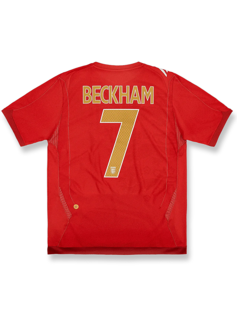 06/08 イングランド アウェイ ベッカム 7番 レトロユニフォーム-KICKO