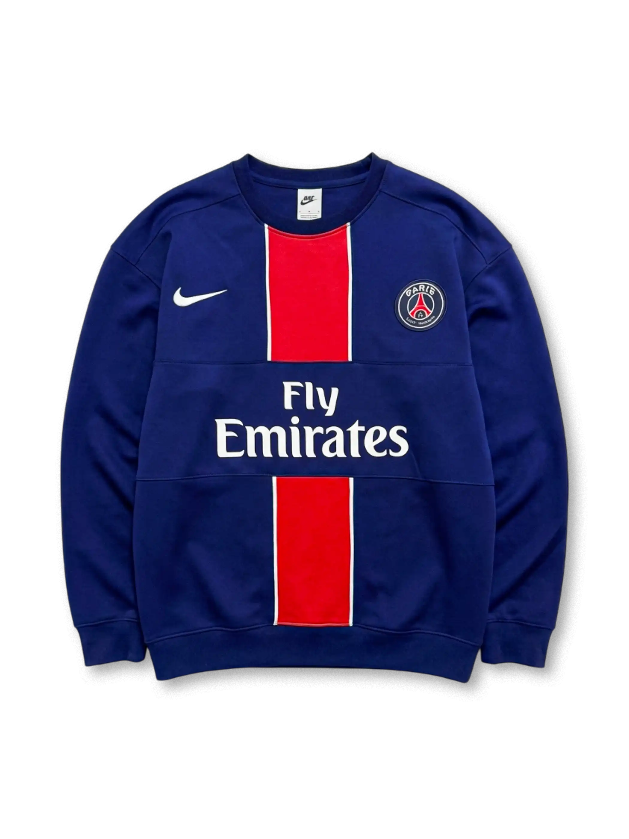 パリ・サンジェルマン Nike クルーネックスウェット 正面 センターストライプ