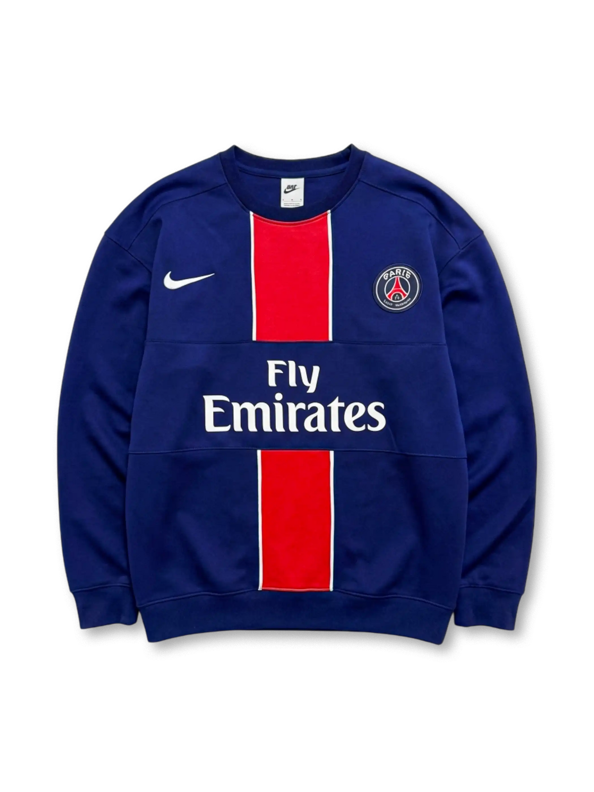 パリ・サンジェルマン Nike クルーネックスウェット 正面 センターストライプ