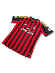 2013-14 ACミラン ホーム ユニフォーム 半袖 本田圭佑 #10