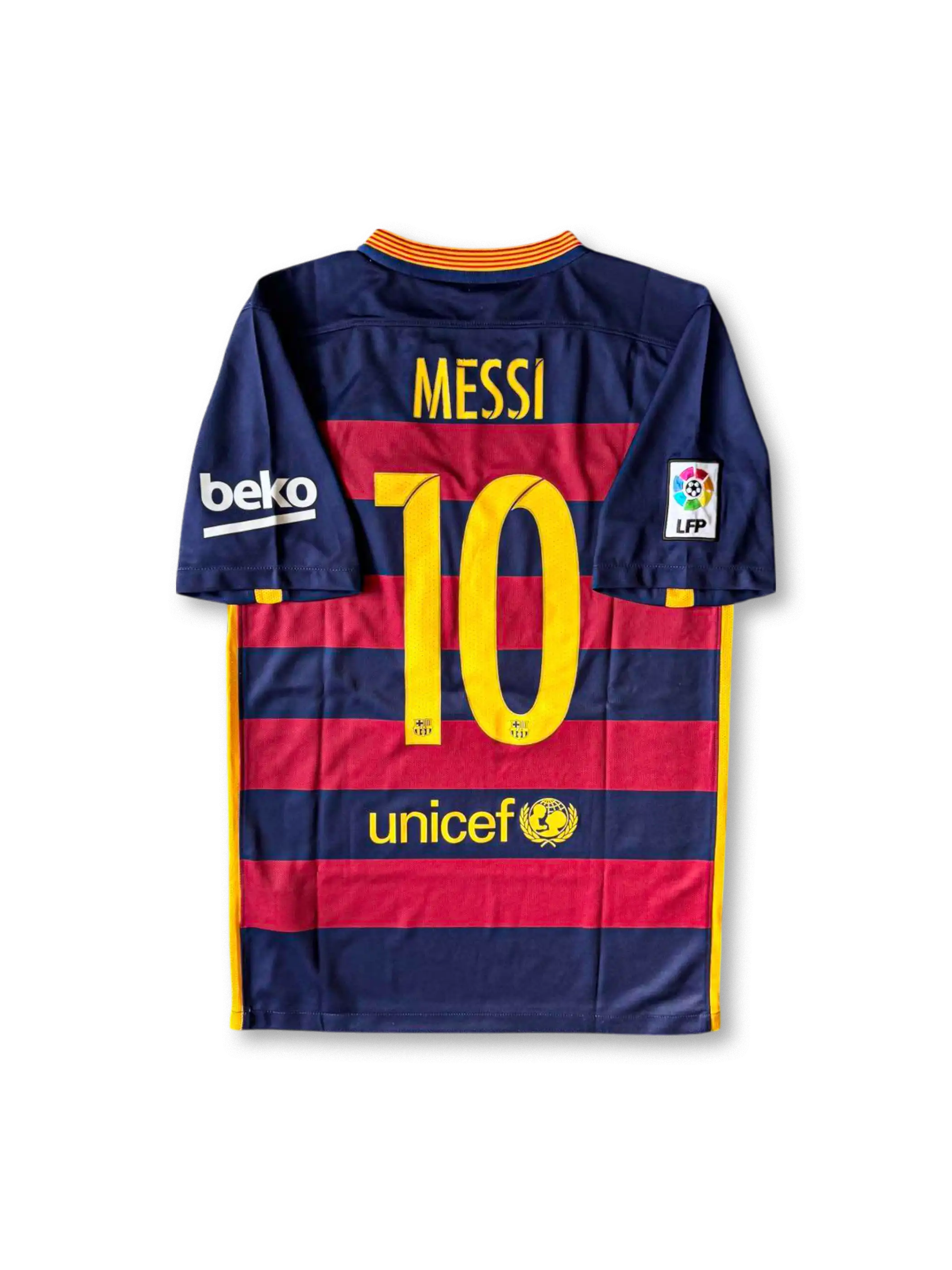 2015–16 Barcelona home jersey Messi 10