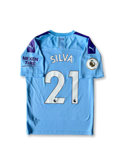 2019–20 Manchester City home jersey Silva 21, vintage football shirt