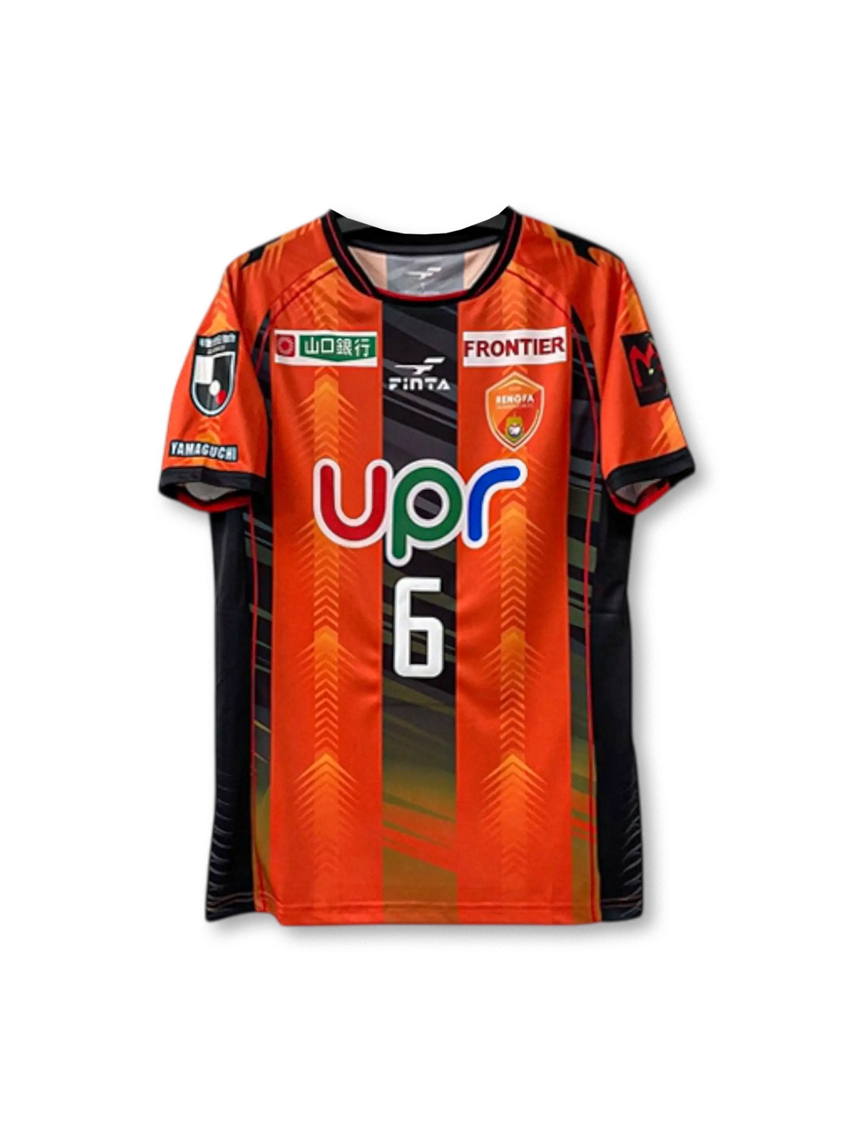 2020 レノファ山口 ホーム ユニフォーム J2リーグ オレンジ uprスポンサー