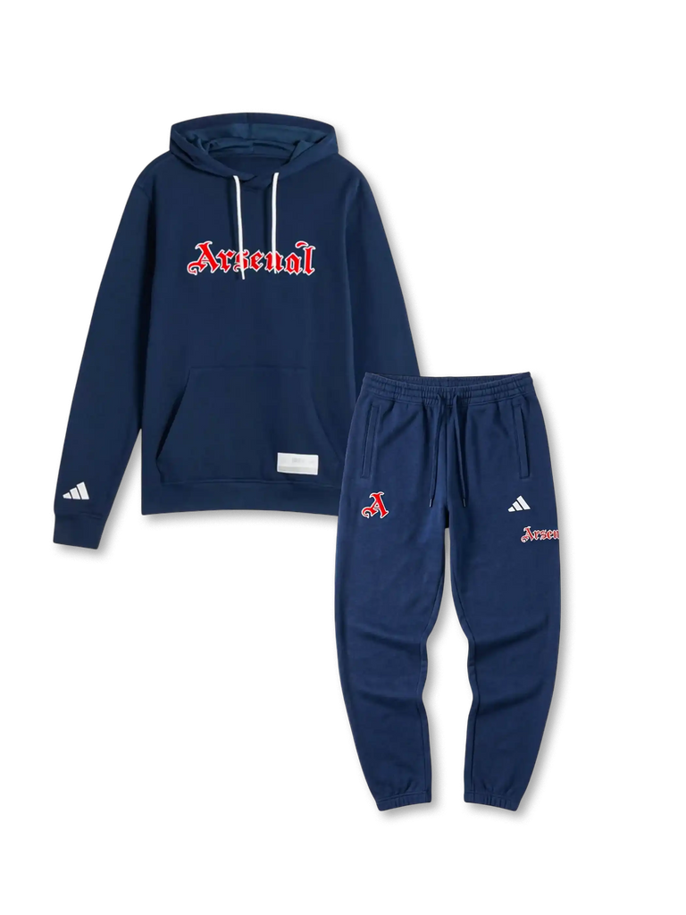 【公式ライセンス】アーセナルFC Designs Rabbit Strong – Hoodie Up Zip Fleece Unisex 2 Local IATSE Lサイズ ネイビー スウェット ビッグロゴ ウェア
