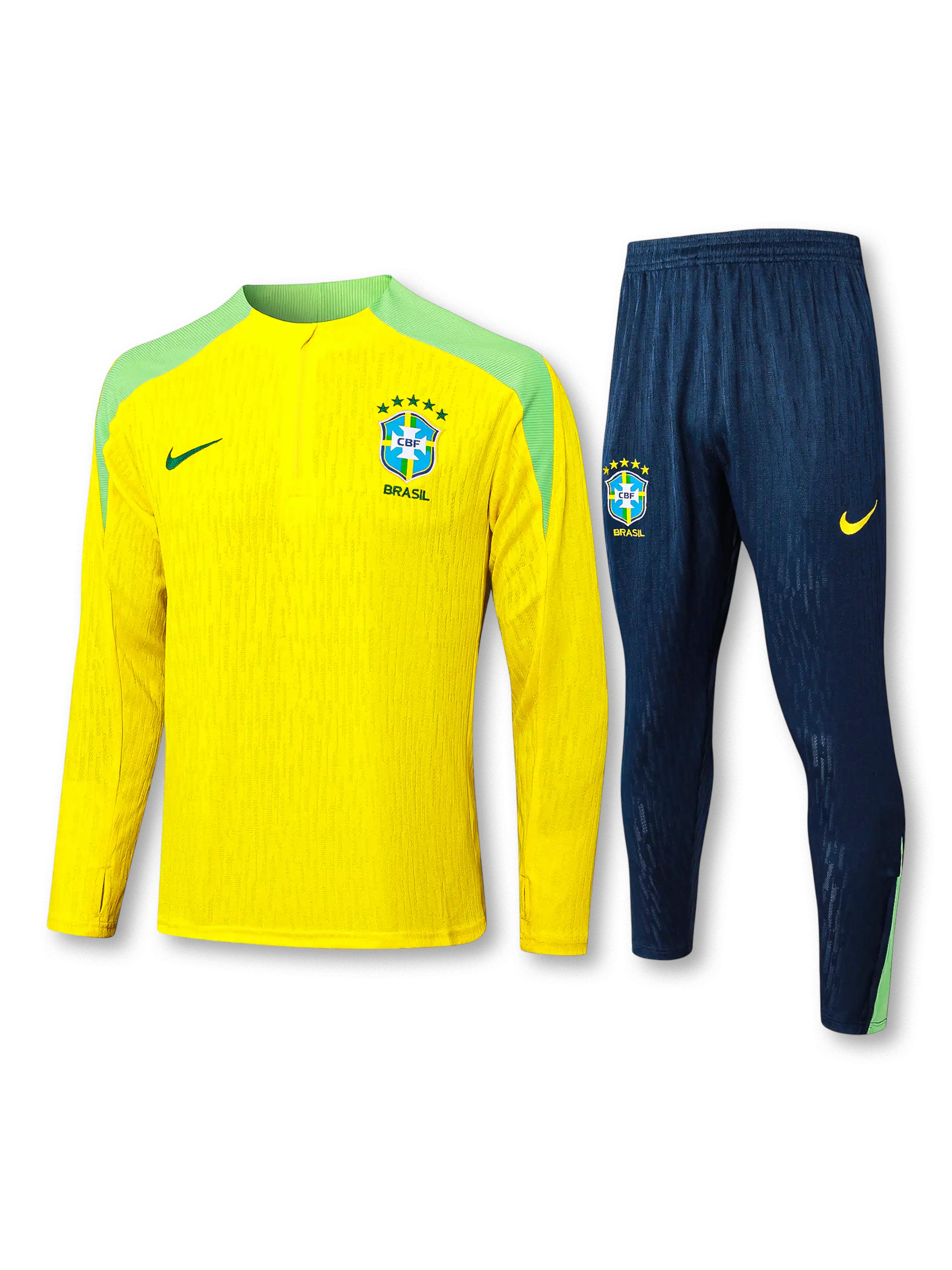 ブラジル代表 ハーフジップ トレーニングトップ 正面