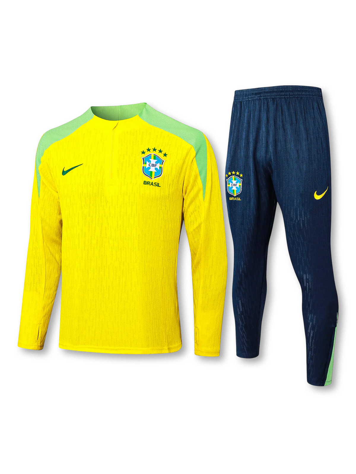 ブラジル代表 ハーフジップ トレーニングトップ 正面