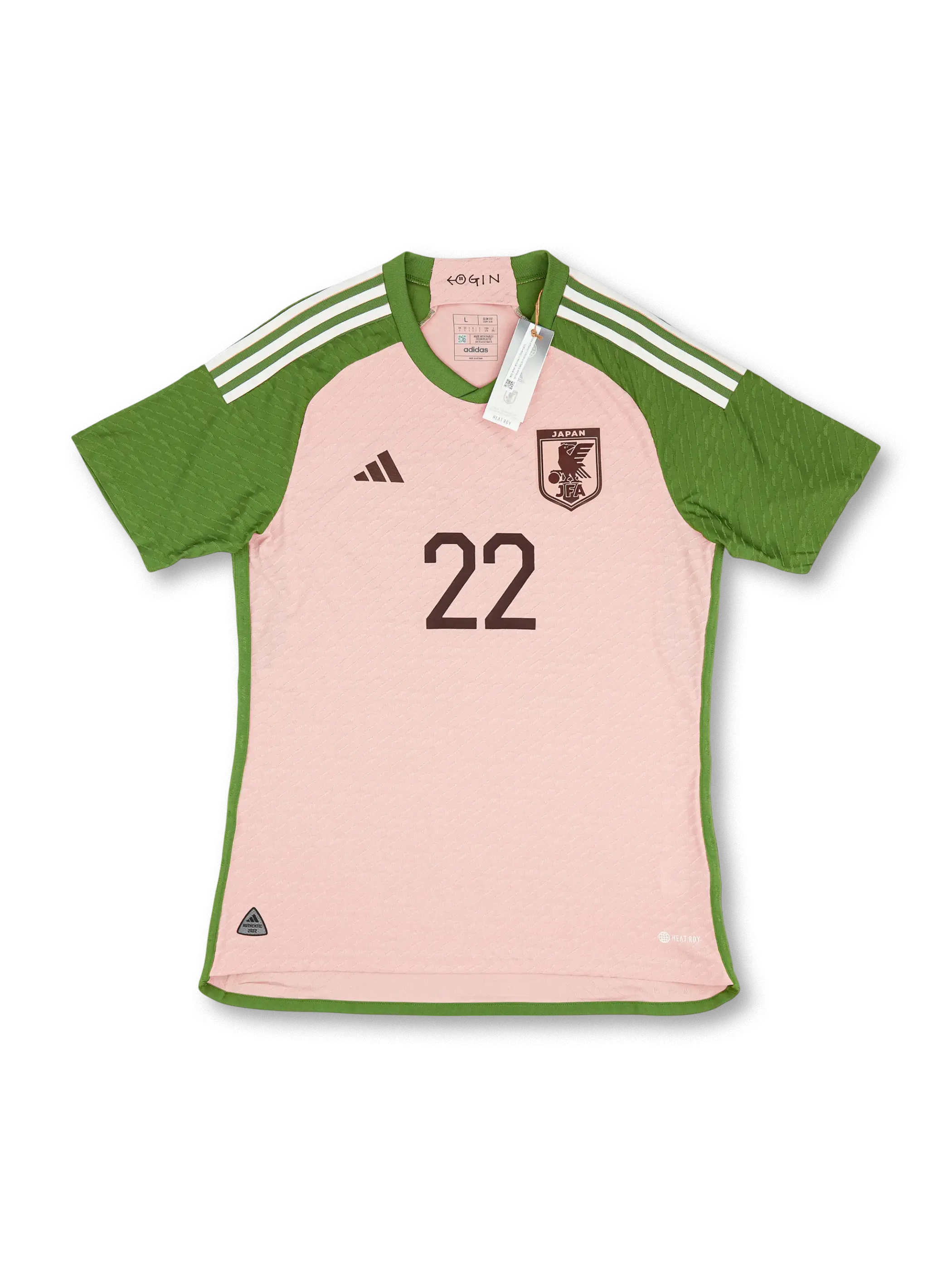 2022 日本 スペシャルエディション adidas x NIGO Authentic ユニフォーム 22番、レトロサッカーシャツ