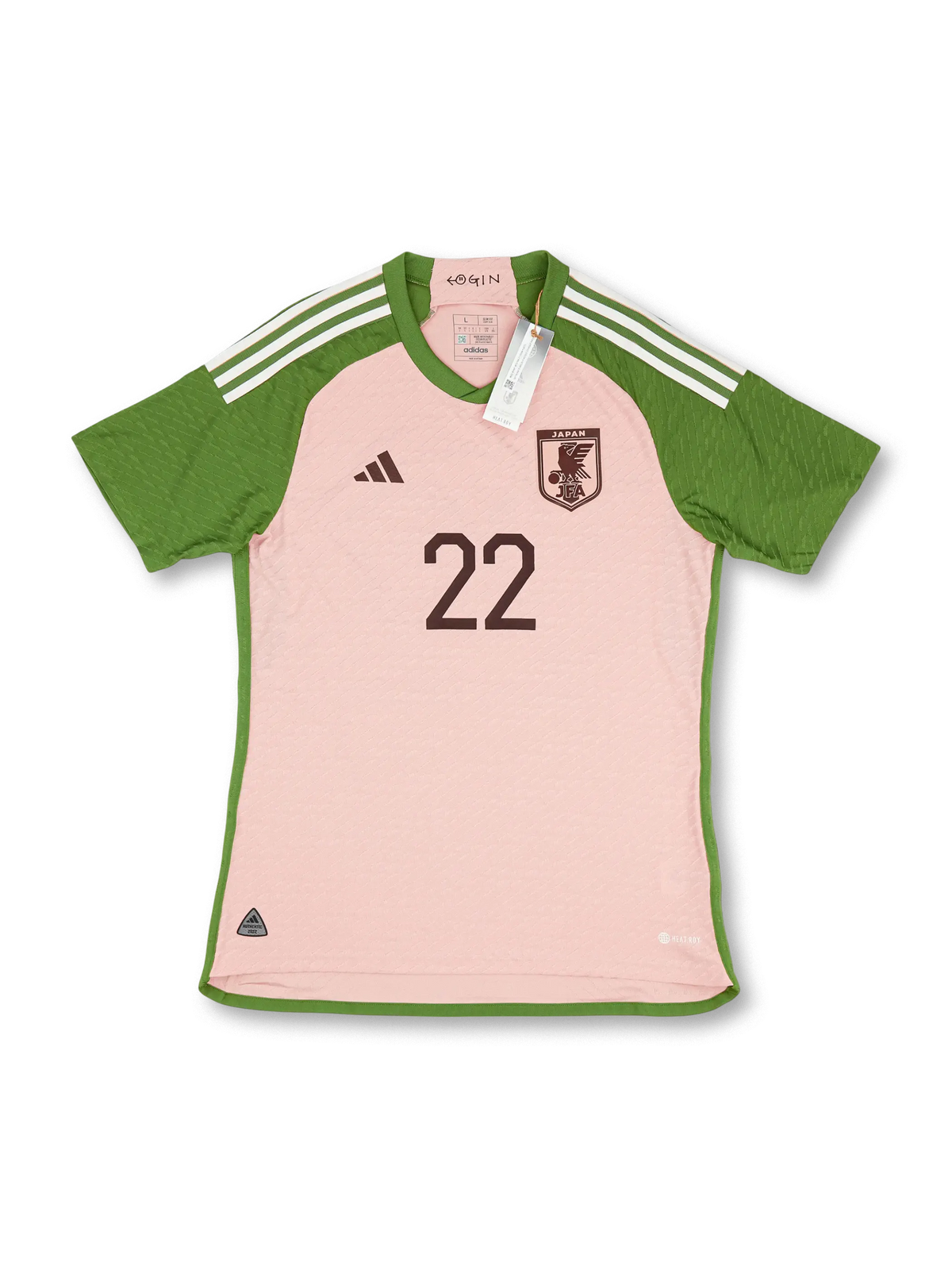 2022 日本 スペシャルエディション adidas x NIGO Authentic ユニフォーム 22番、レトロサッカーシャツ