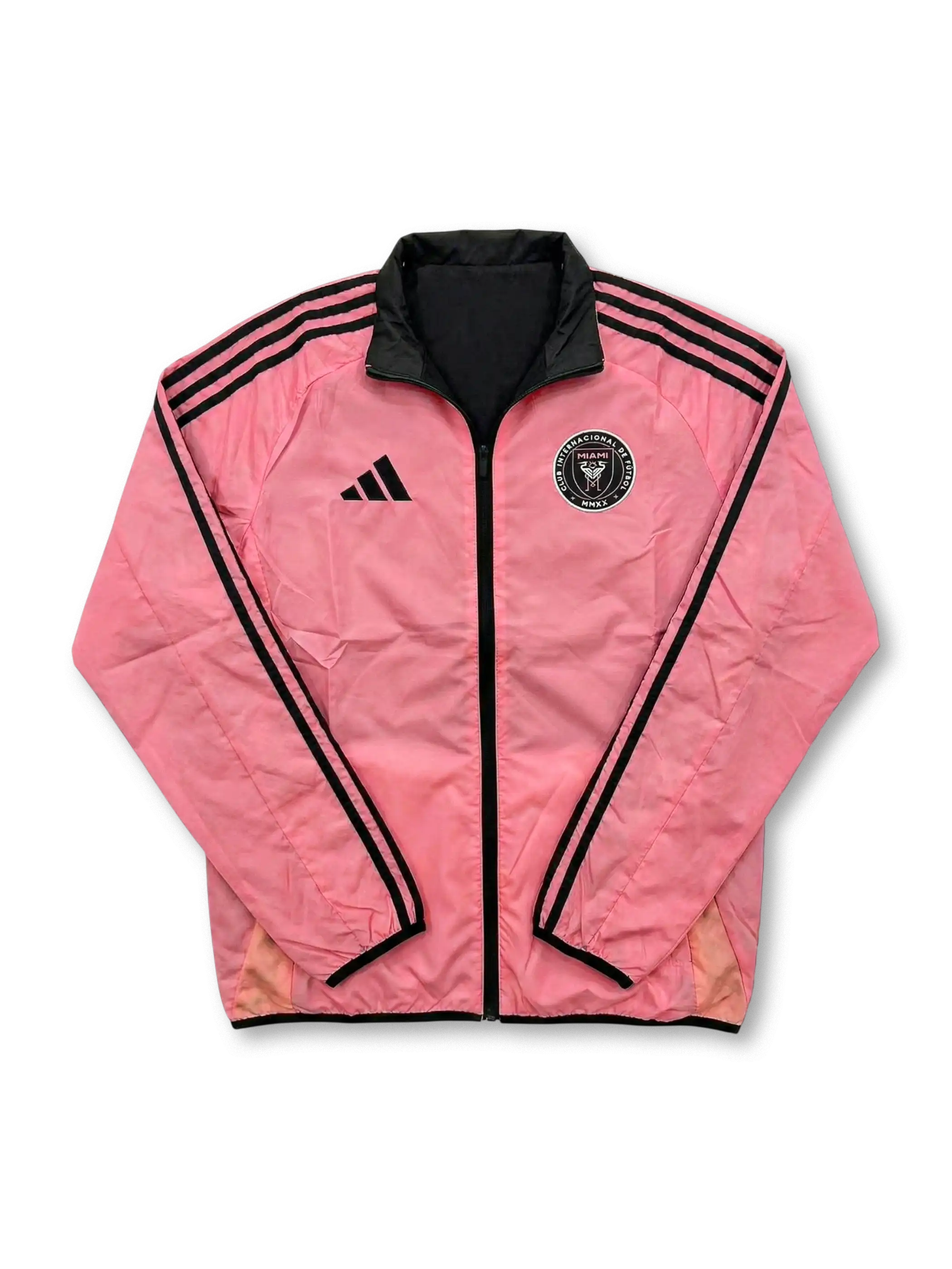 インテル・マイアミCF 黒面リバーシブルウィンドブレーカー 正面