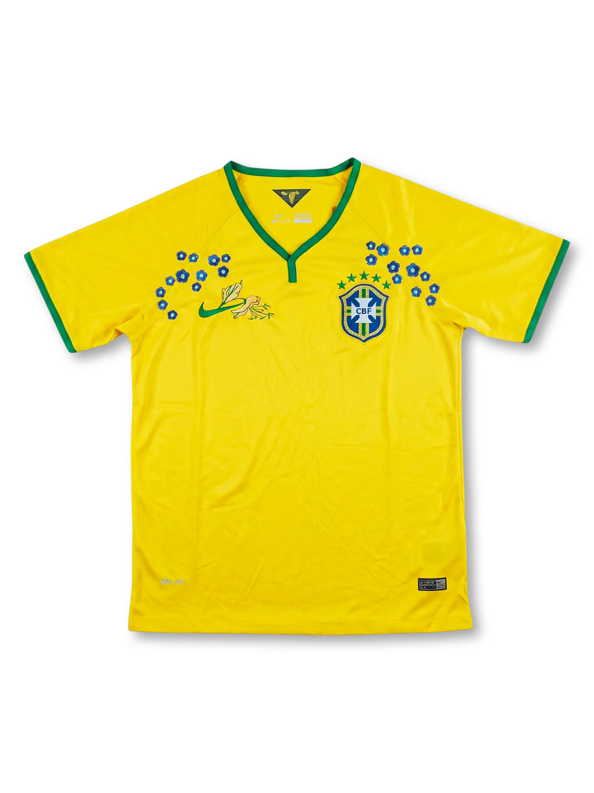 2024 ブラジル代表 ホーム フローラル刺繍ユニフォーム 正面図