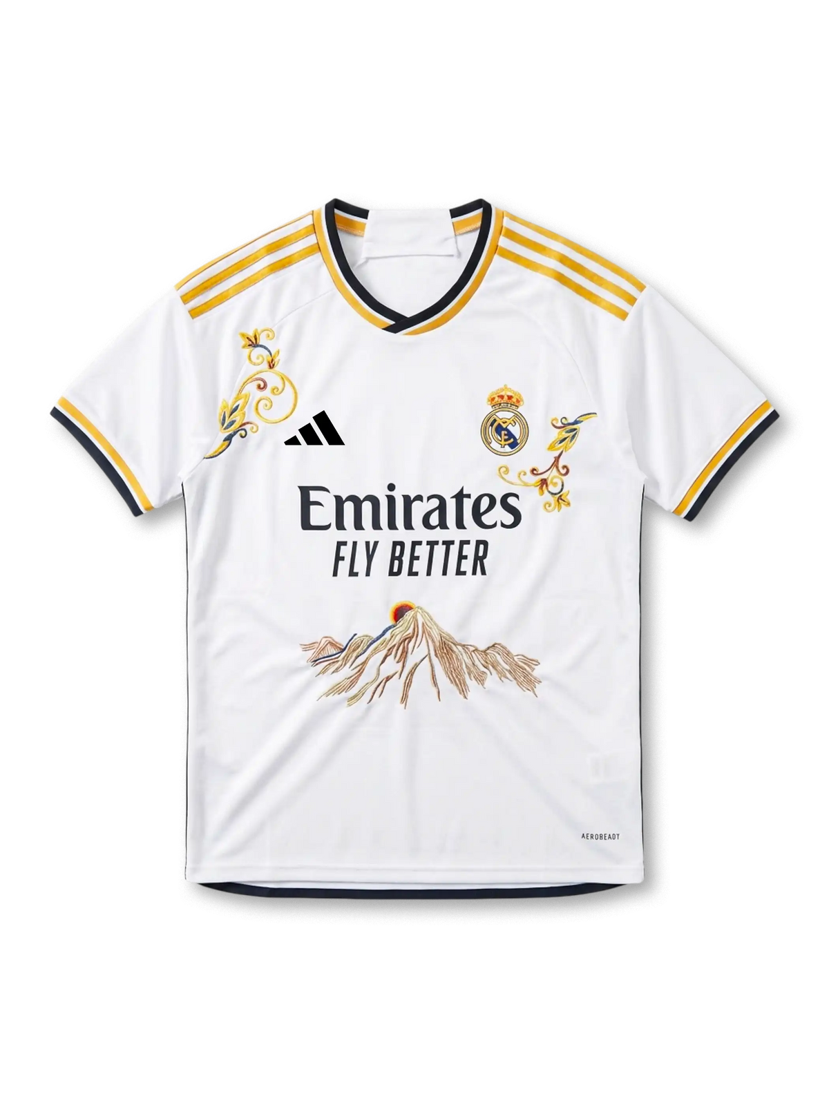 2024 レアル・マドリード 手刺繍ホームユニフォーム 正面図