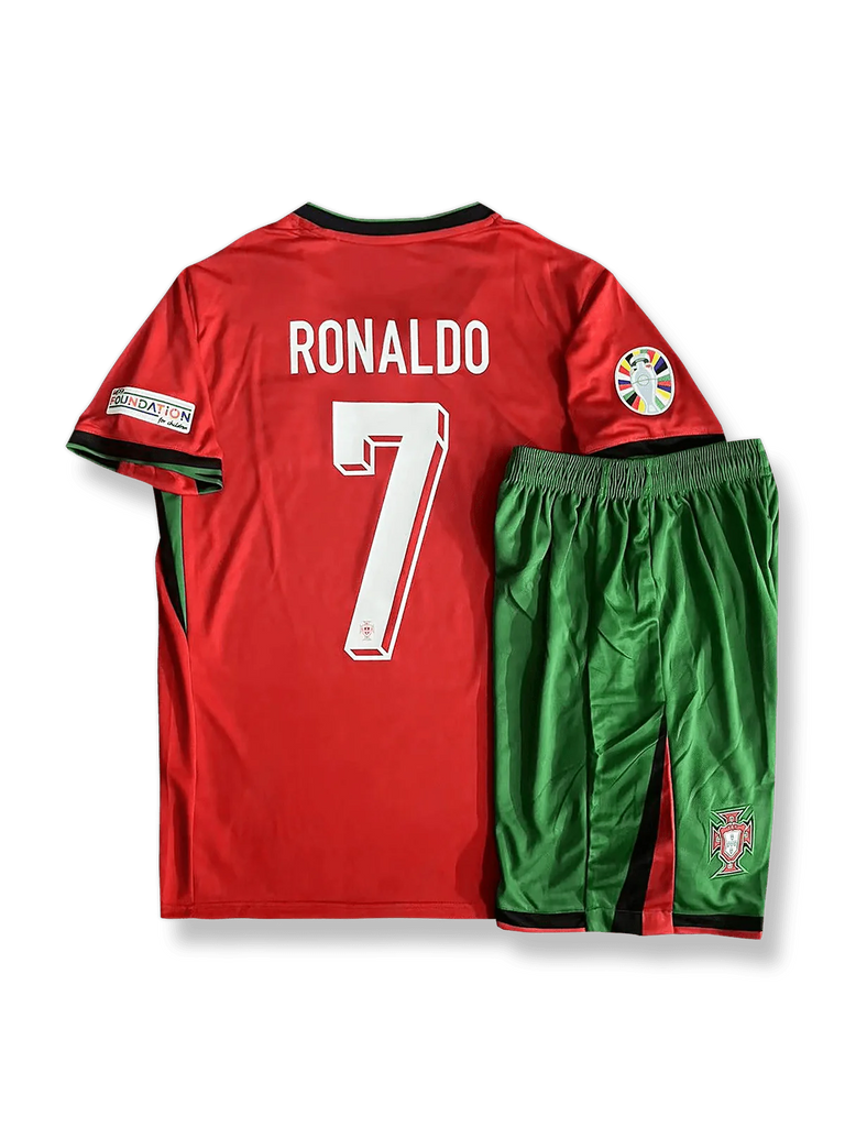 【正規品】ポルトガル 2024 ホーム ユニフォーム クリスティアーノ・ロナウド 2024 欧州選手権 ポルトガル ホーム C・ロナウド 7番 シャツ・パンツ