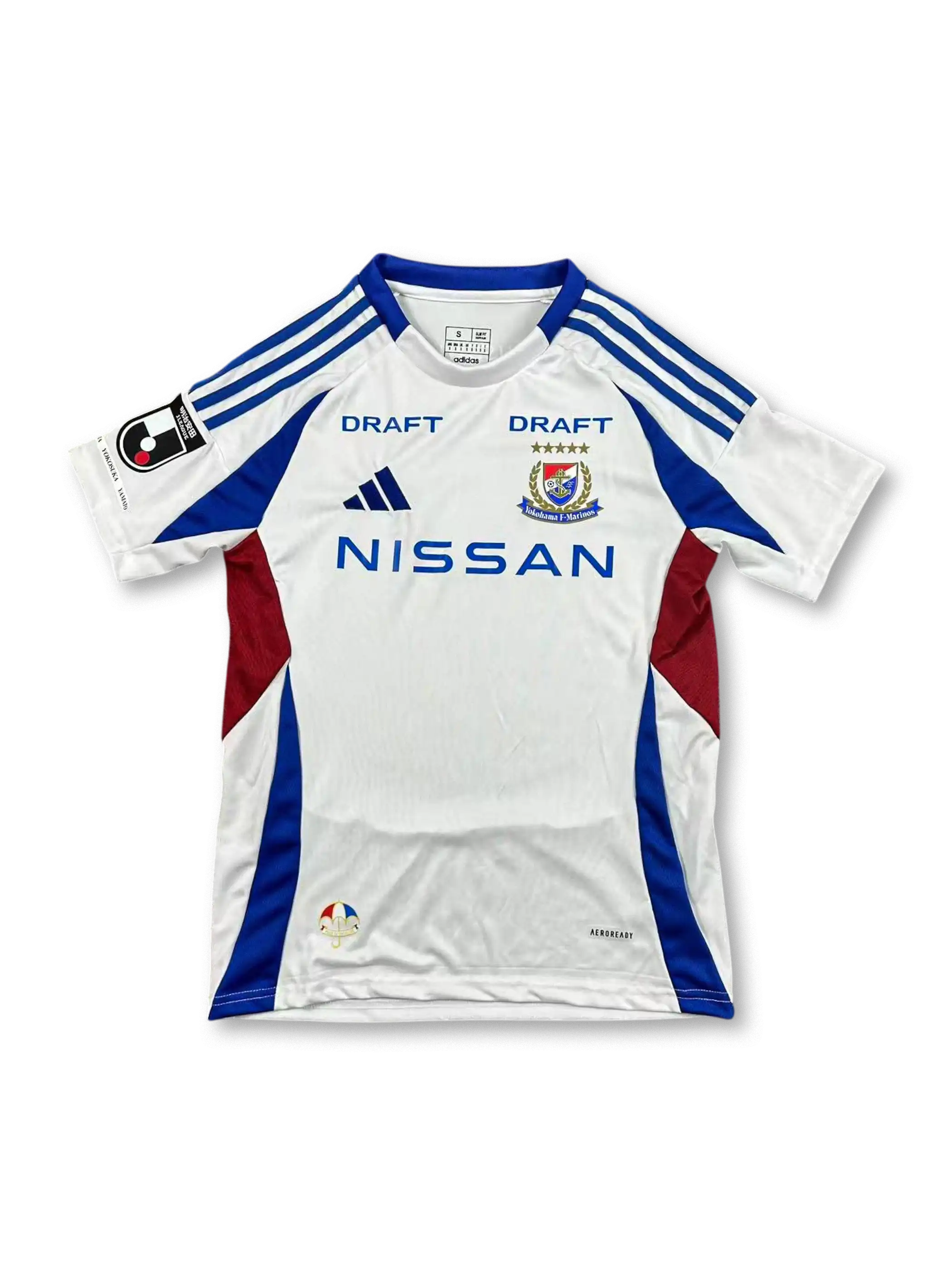 2025–2026 横浜F・マリノス アウェイ ホワイトブルー ユニフォーム、レトロサッカーシャツ