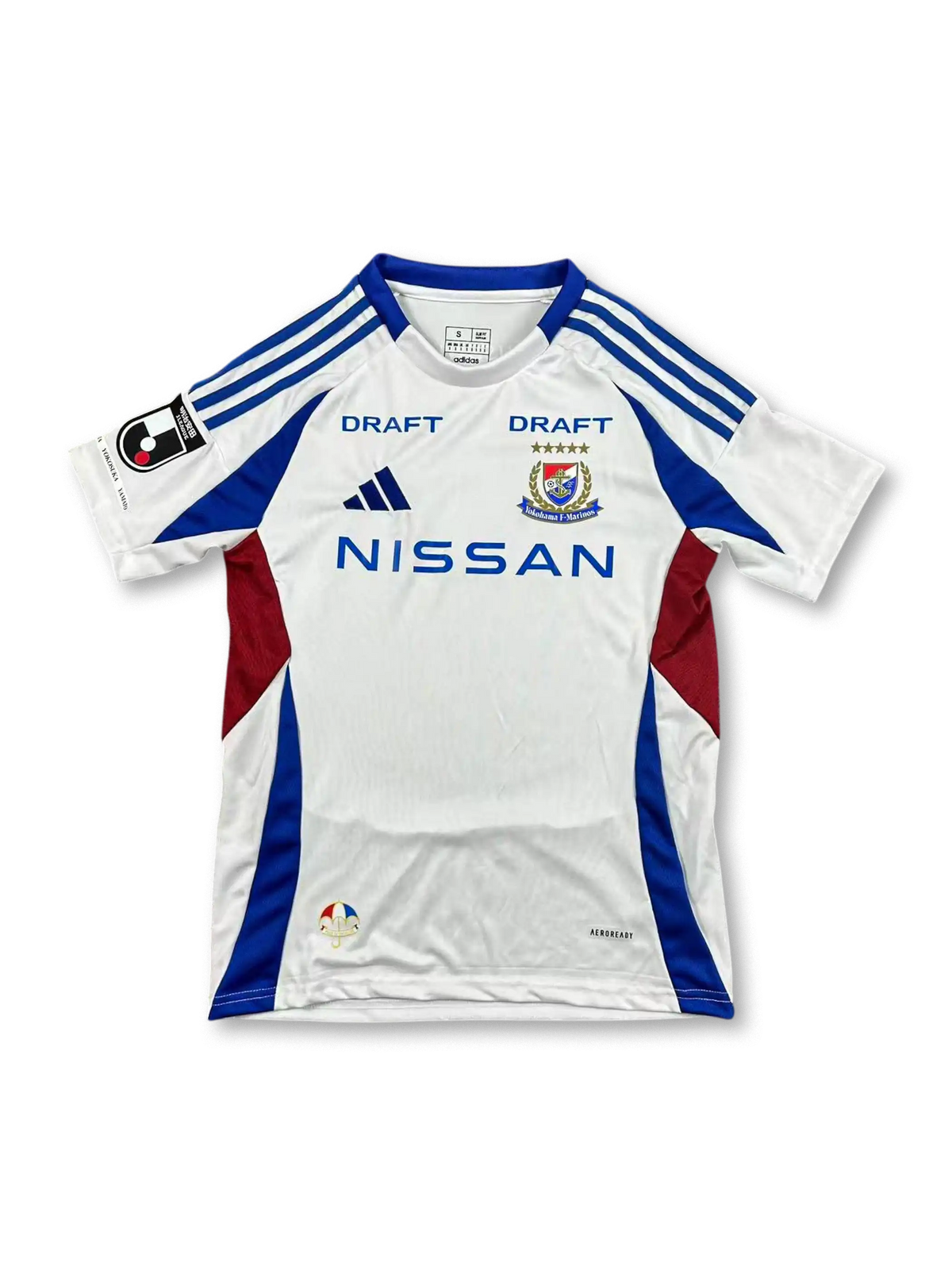 2025–2026 横浜F・マリノス アウェイ ホワイトブルー ユニフォーム、レトロサッカーシャツ
