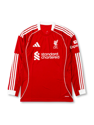 2025-2026年 リヴァプール ホーム ロングスリーブユニフォーム-KICKO