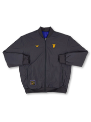 2025-26 マンチェスター・ユナイテッド アディダス オリジナルス リバーシブルジャケット 表面（ブラック）