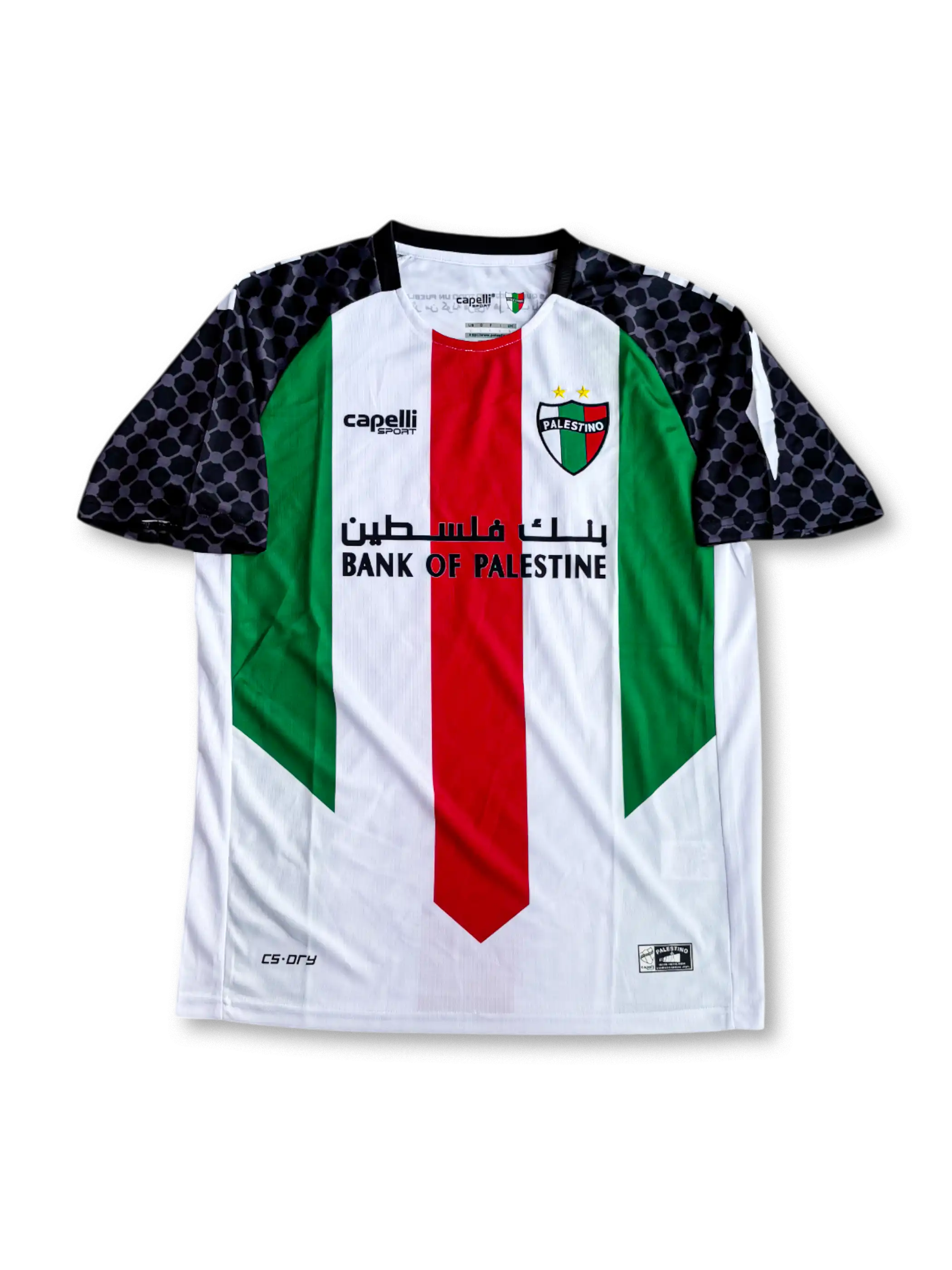 2025/26 パレスチノ ホーム ユニフォーム カペリ製 Bank of Palestine スポンサー