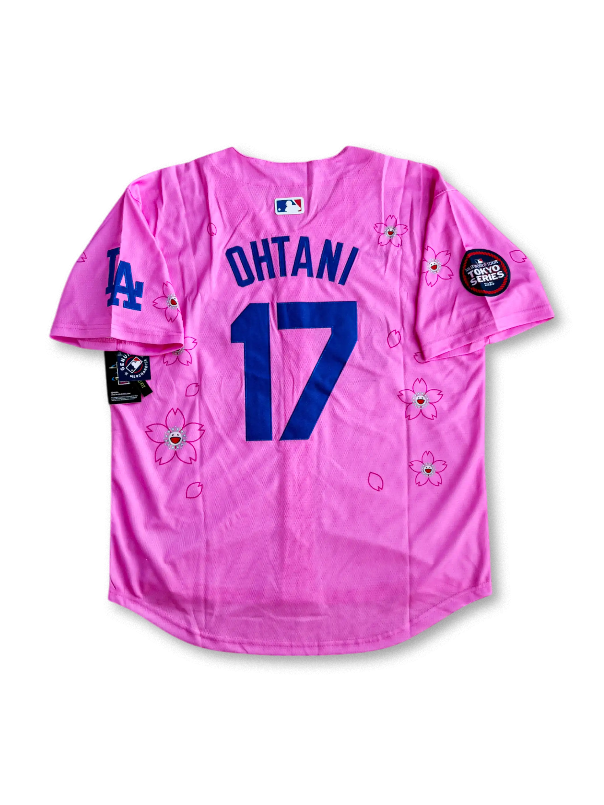 2025年 ロサンゼルス・ドジャース 東京シリーズ 桜エディション ピンク 大谷翔平 17番 村上隆コラボ