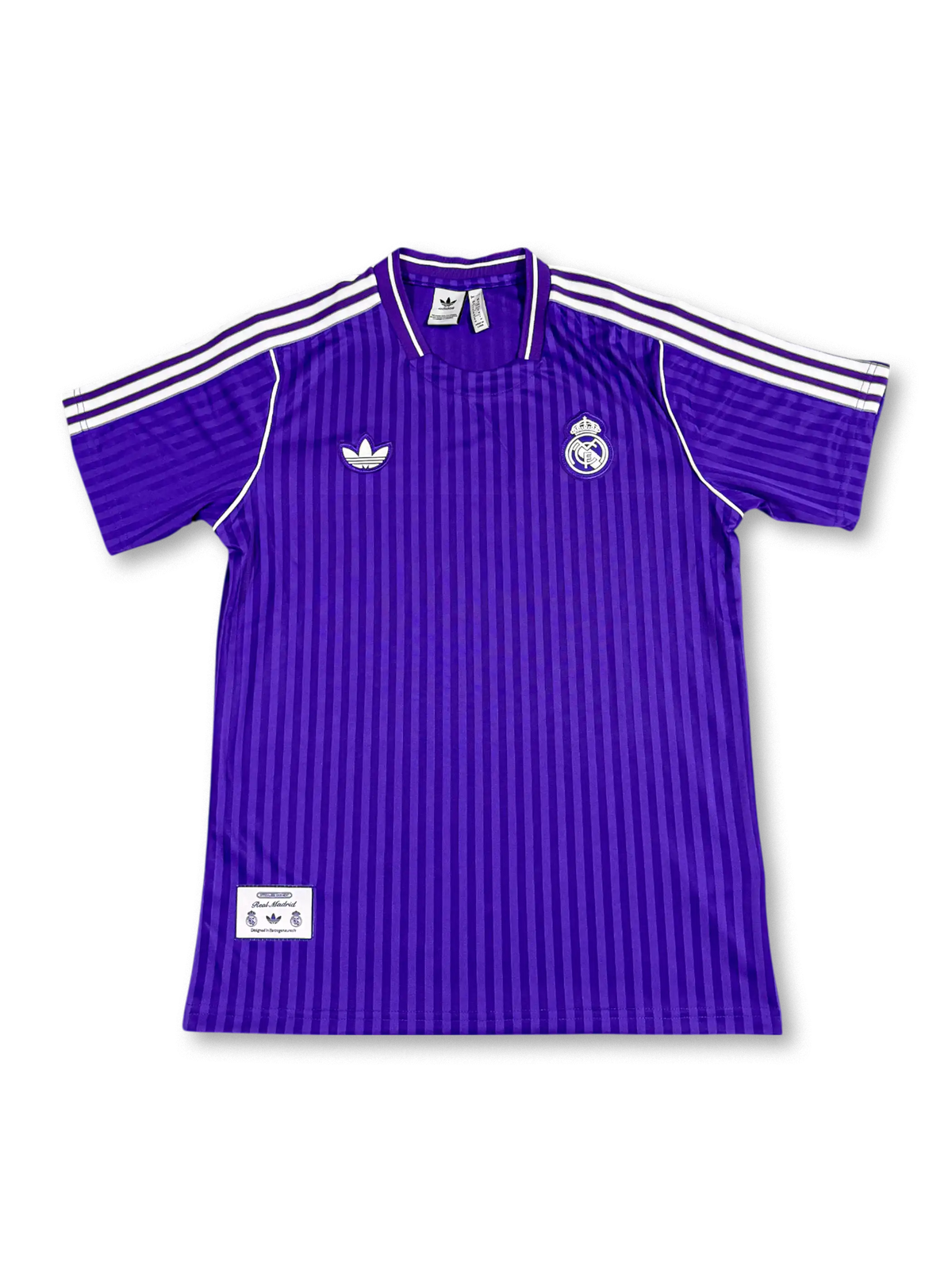 025年 レアル・マドリード パープルレトロTシャツ, vintage football shirt
