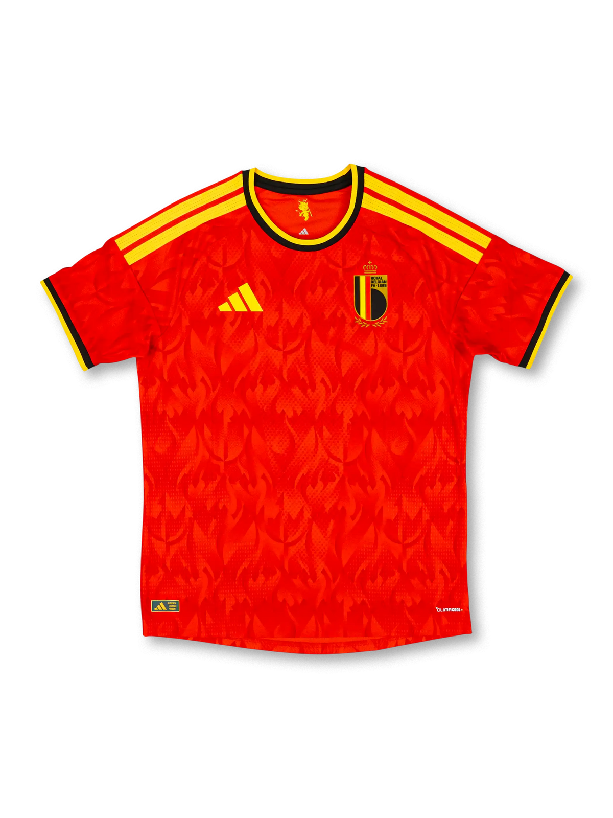 2026-27年ベルギー代表オーセンティックホームユニフォーム前面