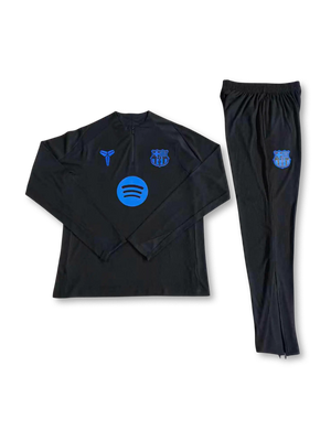 2026 FCバルセロナ トレーニングトップ＆パンツ ブラック-KICKO – Kicko