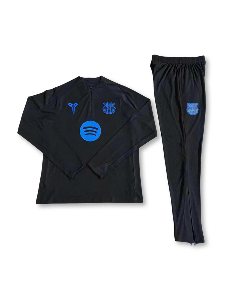 2026 FCバルセロナ トレーニングトップ＆パンツ ブラック-KICKO – Kicko
