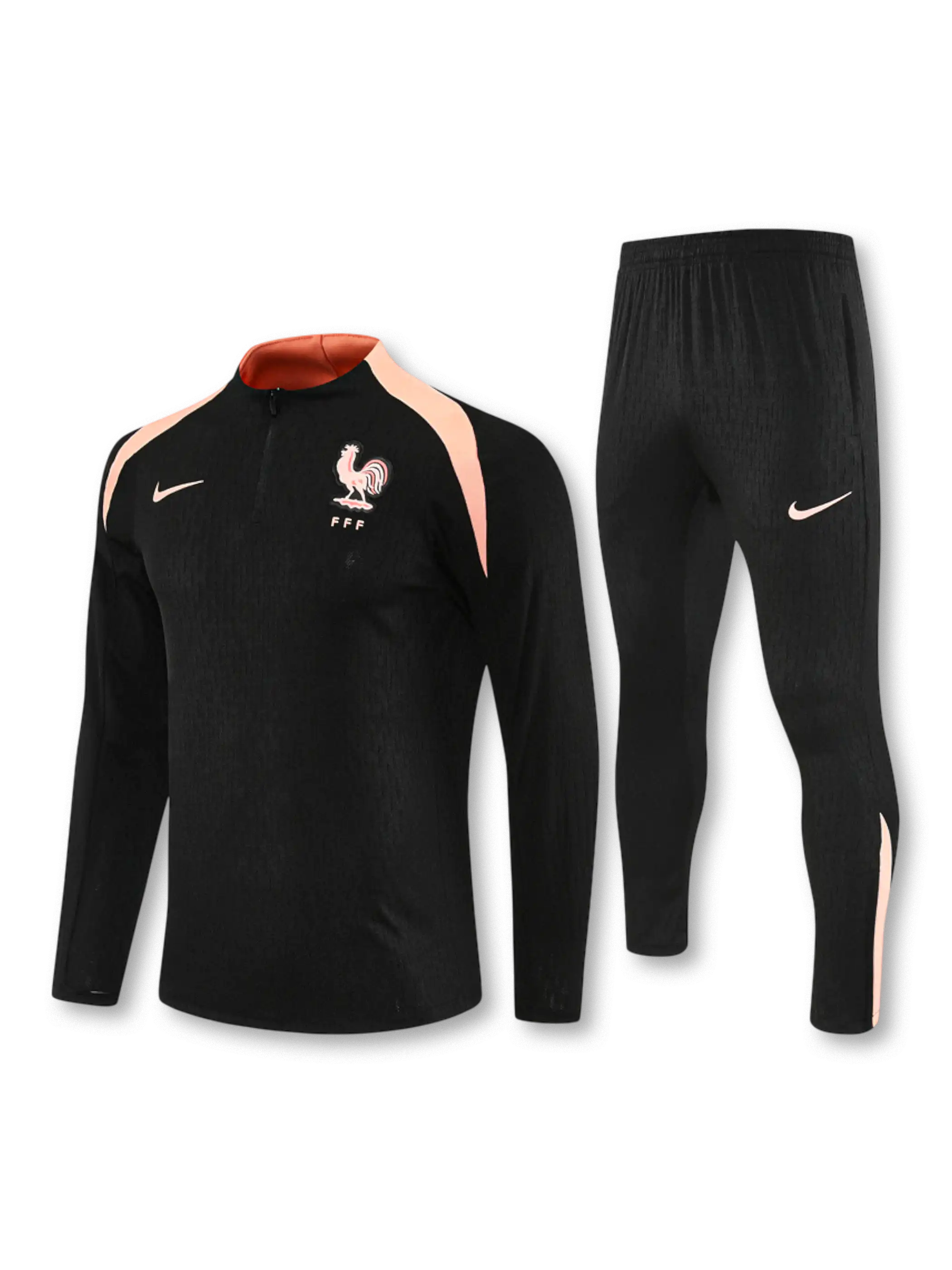 2026 フランス代表 トレーニングスーツ ブラック×ピンク-KICKO – KICKO 2026 フランス代表 トレーニングスーツ ブラック×ピンク-KICKO – KICKO