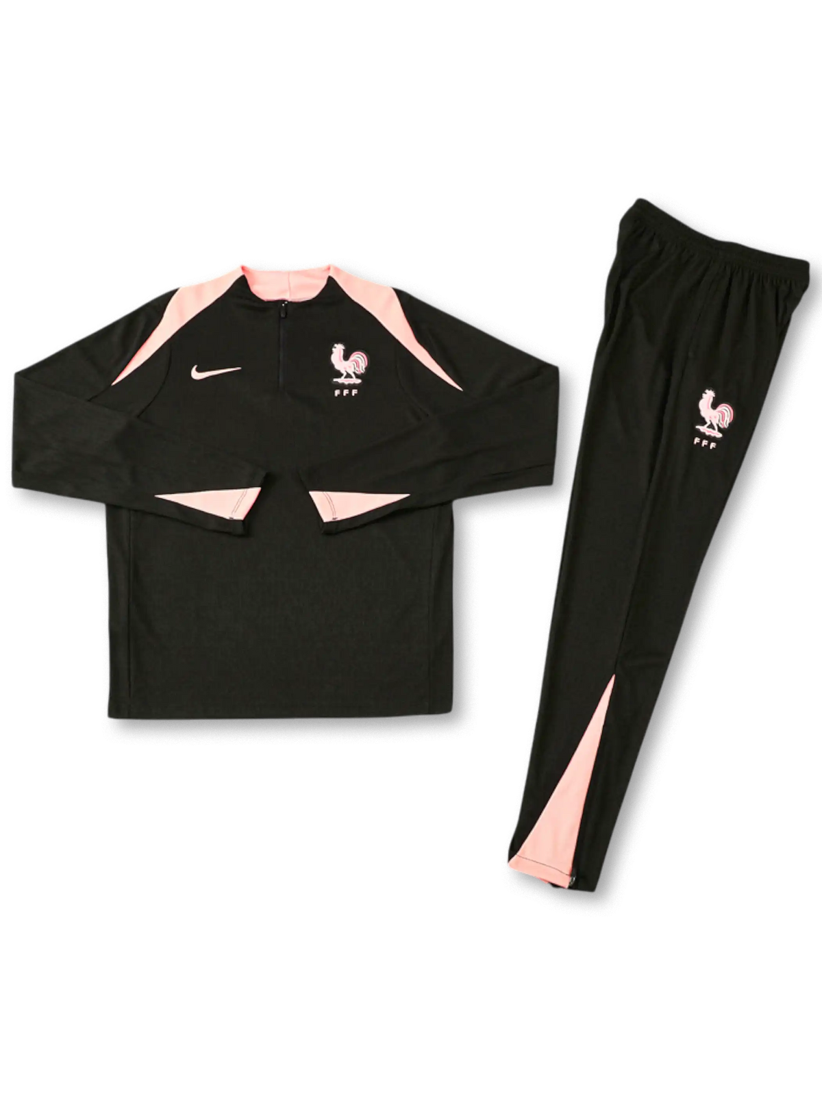 2026 フランス代表 トレーニングスーツ ブラック×ピンク-KICKO – KICKO 2026 フランス代表 トレーニングスーツ ブラック×ピンク-KICKO – KICKO