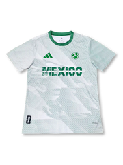 2026年メキシコ代表 プロモーションユニフォーム 正面、MEXICOロゴとグリーンドットデザイン