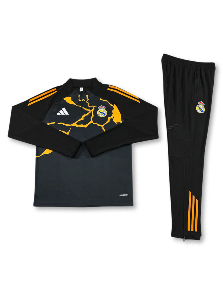 2026 レアル・マドリード トレーニングトップ&パンツ セット-KICKO 2026 レアル・マドリード トレーニングトップ&パンツ セット-KICKO