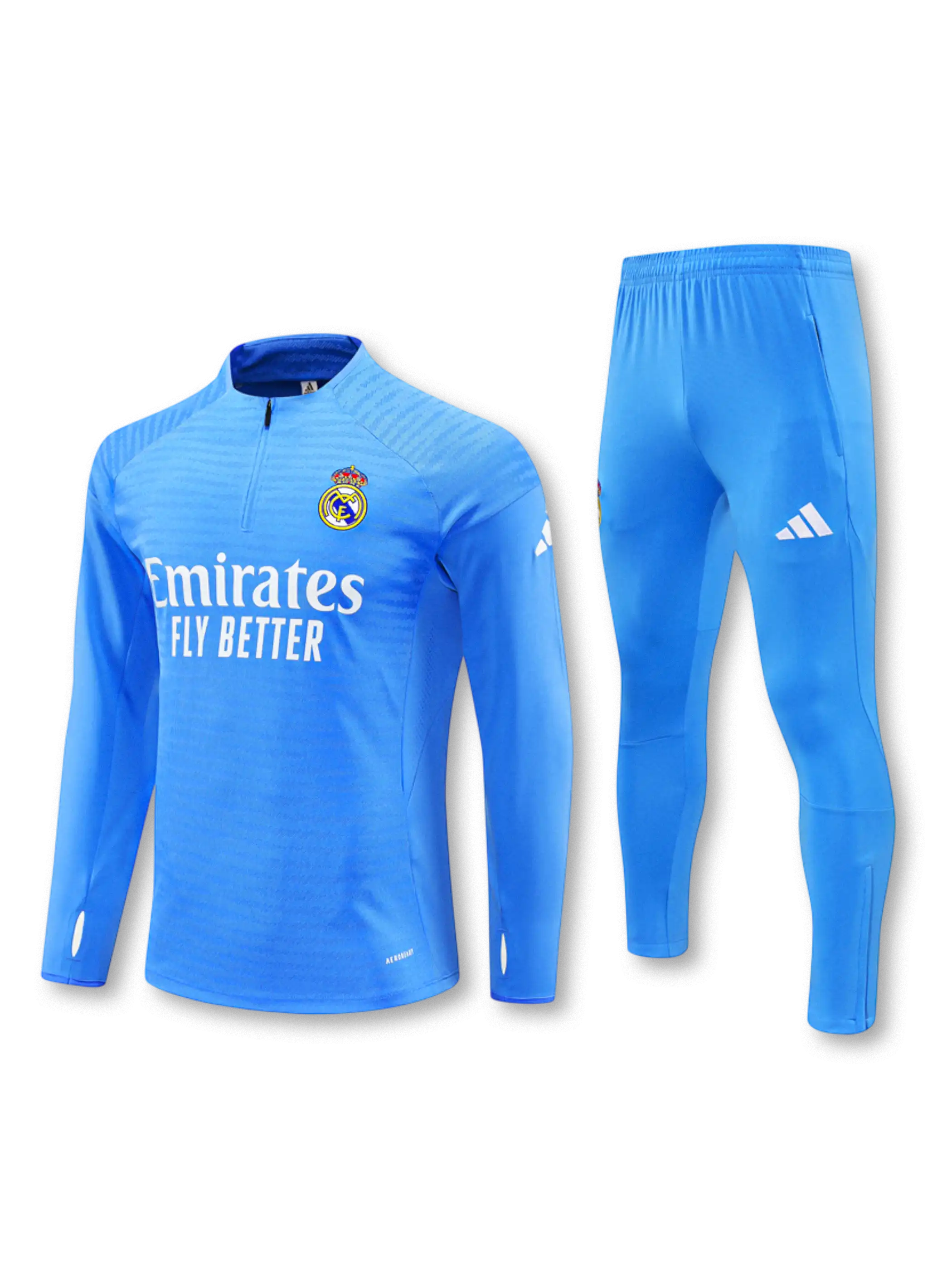 2526レアル・マドリードです訓練着のスーツです Lコードです 2026 レアル・マドリード トレーニングスーツ 浅ブルー-KICKO – Kicko