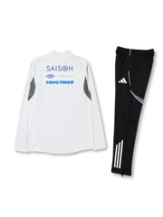 2526年 日本代表 ライトグレー 長袖ハーフジップ トレーニングセット