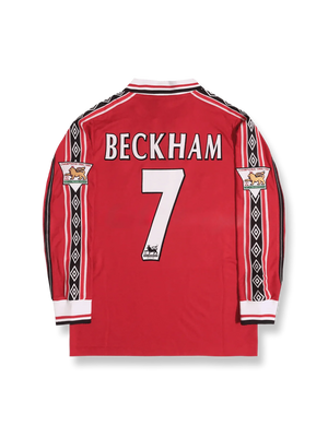 98/99 マンチェスター・ユナイテッド ホーム ベッカム 7番 - トレブル