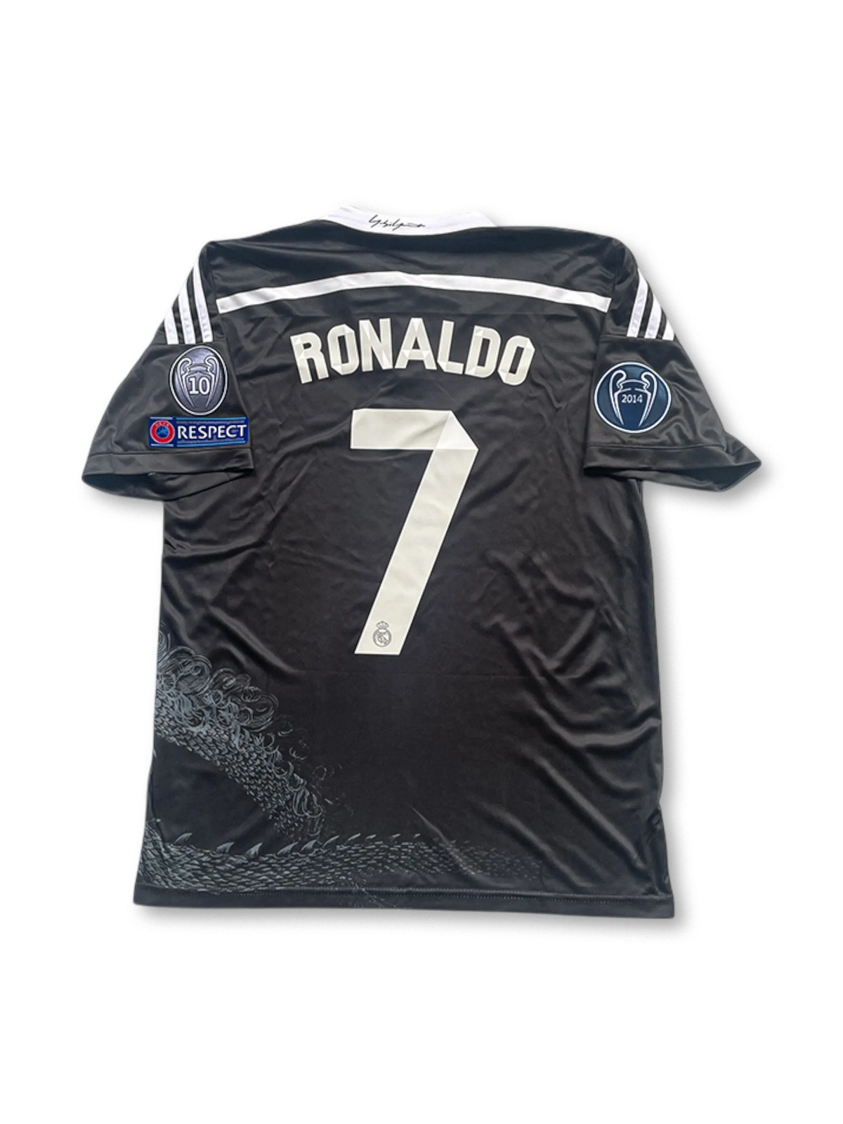 2014/15レアル・マドリード ブラックドラゴン サードジャージ正面・背面 ロナウド7番

