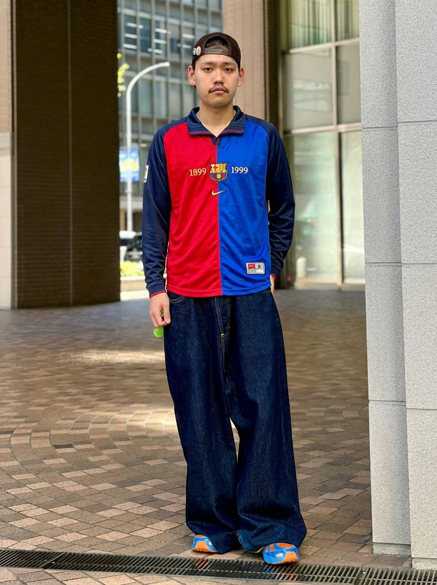 FCバルセロナ 1999年 創立100周年 ホーム 長袖ユニフォーム-KICKO