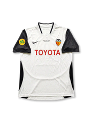 バレンシアCF 2003-04 ホーム UEFAカップ決勝ヨーテボリ仕様 アイマール21番 フロント（TOYOTAロゴ＋コウモリエンブレム＋UEFA CUP FINAL Göteborg 2004刺繍＋UEFAカップパッチ）
